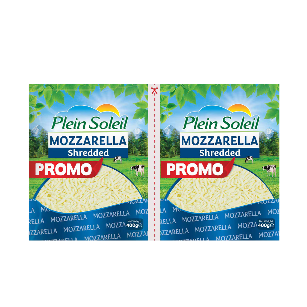 Plein Soleil Shredded Mozzarella 400g X2