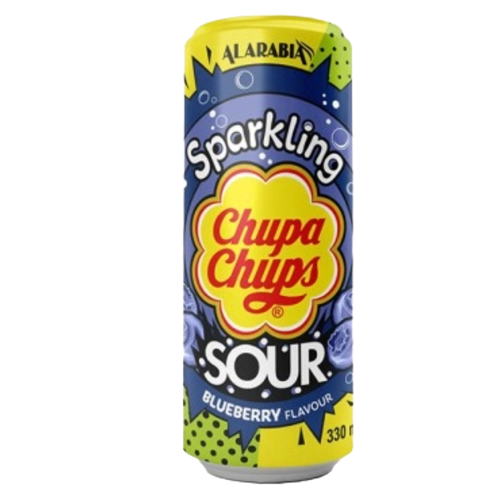 Chupa Chups Sparkling Drink Blueberry Flavour 330ml