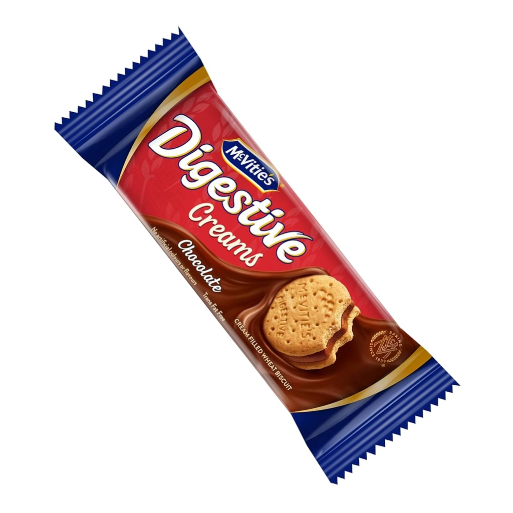 MCVitie's Digestive Cream Filled Wheat Biscuit Chocolate 40g